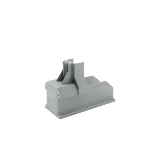 Esdec ClickFit EVO - Endkappe Montageschiene Komplettpaket (grau / schwarz)