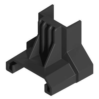 Esdec Clickfit EVO - Endkappe mit Enklemmenhalterung (schwarz / grau)